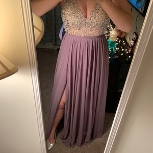 Beaded Bodice Prom Gown